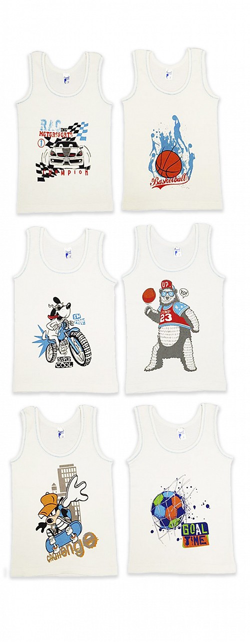 Φανέλα Παιδική Με Σχέδιο Λευκό