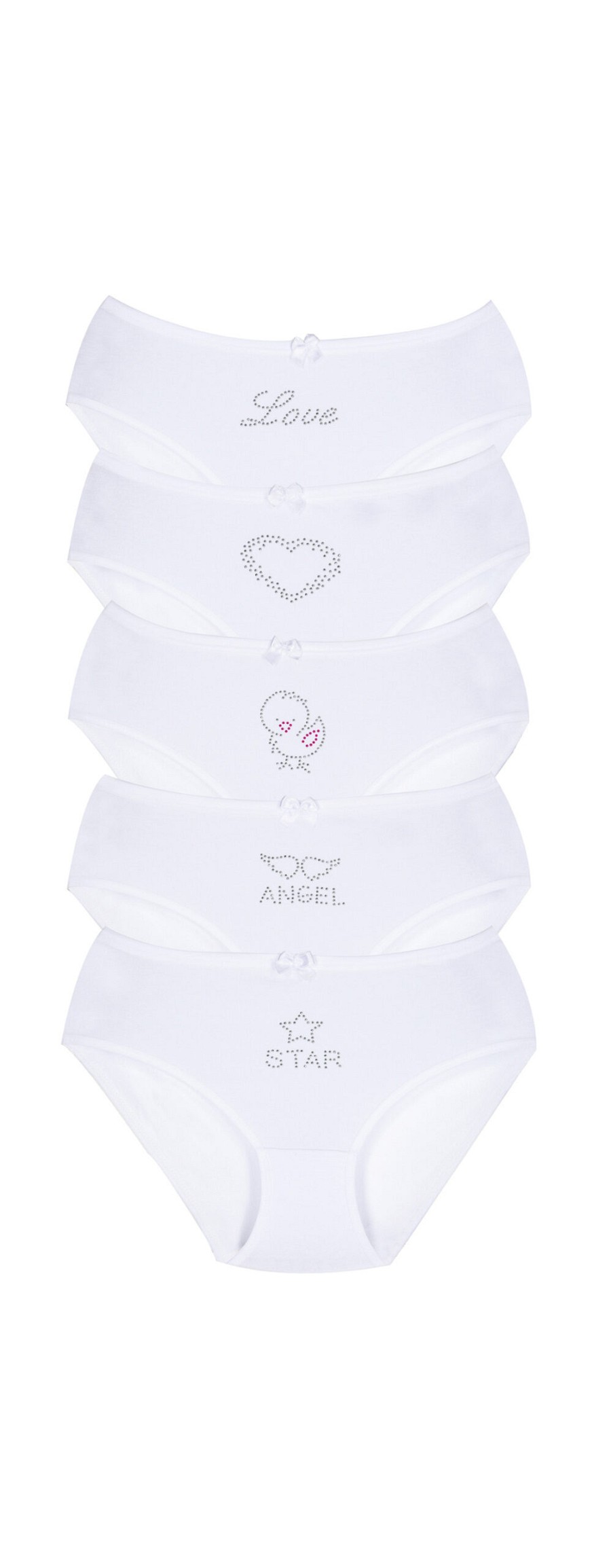 Παιδικό Κυλοτάκι Λευκό Στρας